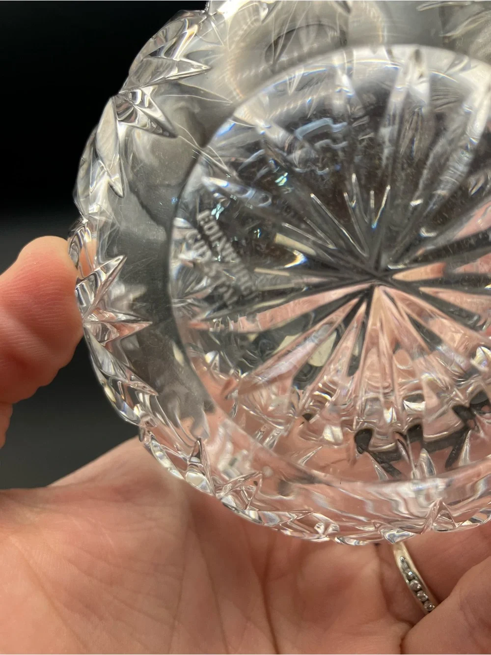 Edinburgh Crystal Small Posy Cut Glass Vase